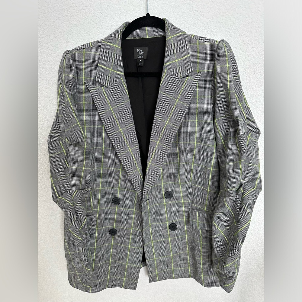 Becca Tilley x Bar III Checkered Blazer